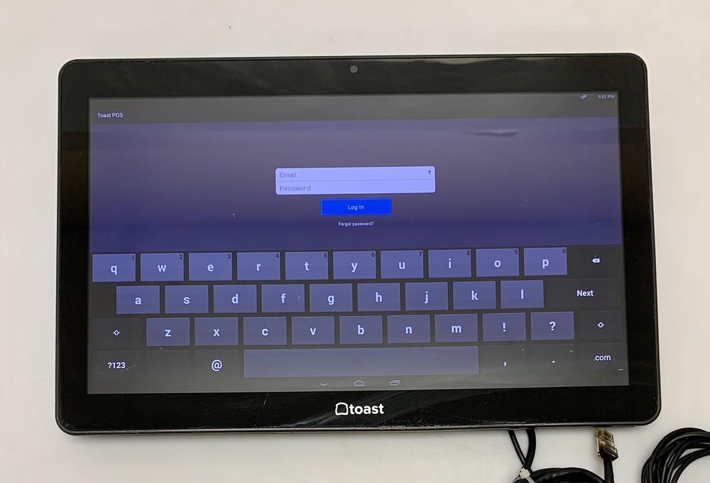 Elo msm8690 Touch Screen Tablet w/ Toast POS, Ethernet Cable & Power Adapter