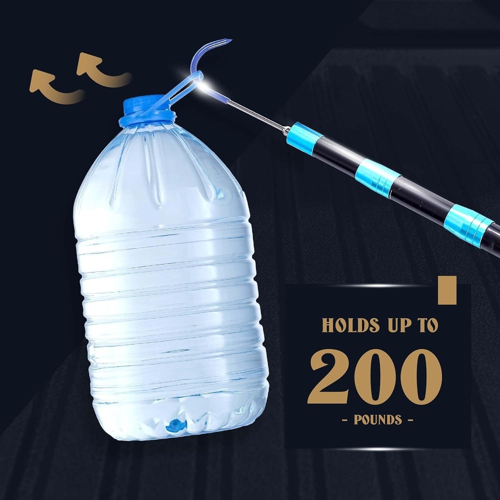 6.3 Ft Multi-Use Cargo Grabber - Portable Tool with Protective Covers for Trucks
