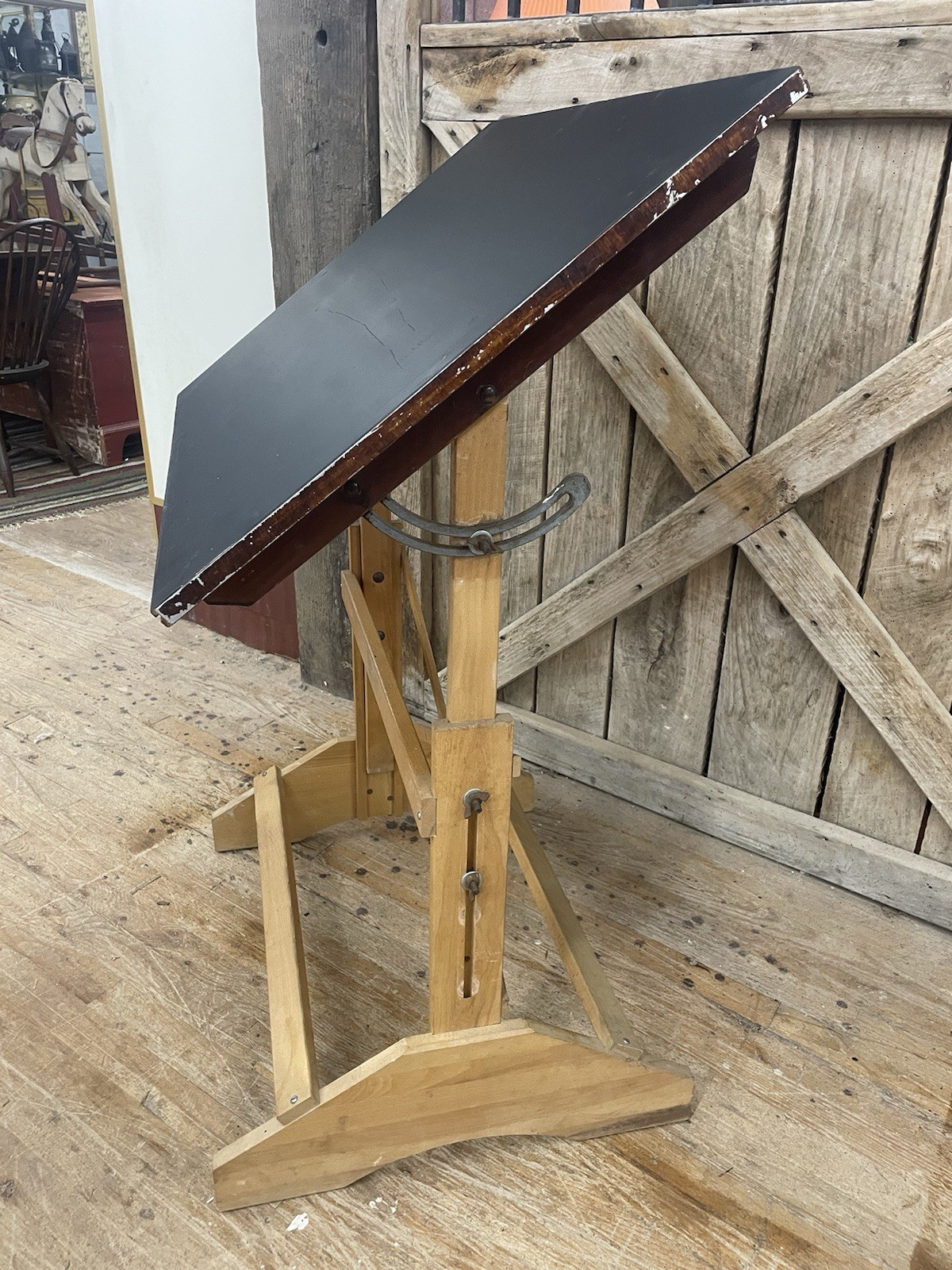 Vintage ANCO-BILT DRAFTING TABLE maple Adjustable tilt and height