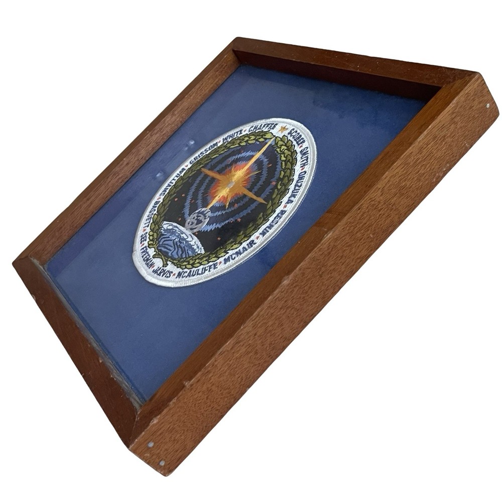 Framed Astronauts Memorial Foundation Official Dedication Patch NASA 8” Square