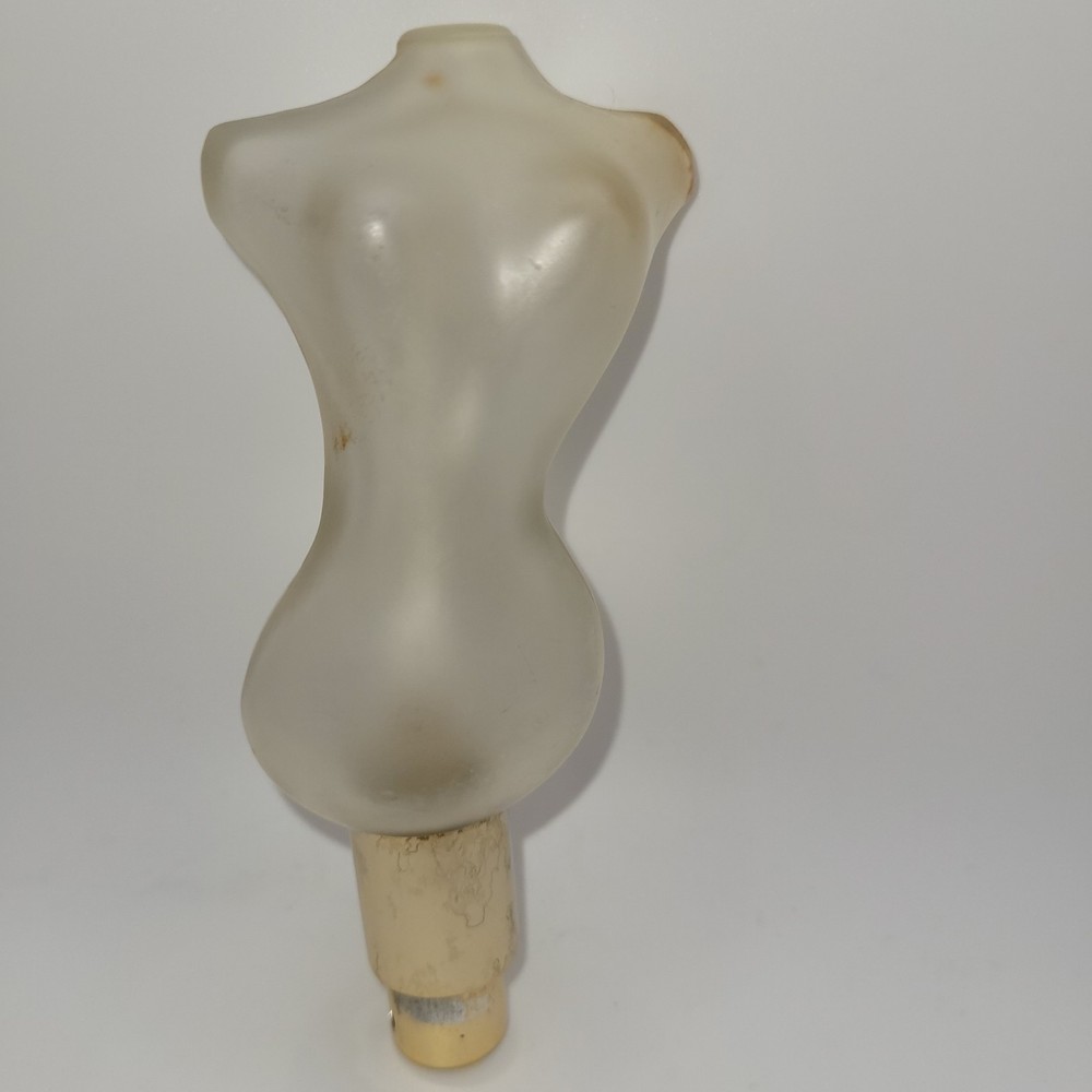 Vintage Perfume Bottle Woman's Torso Bust 3" Small Empty