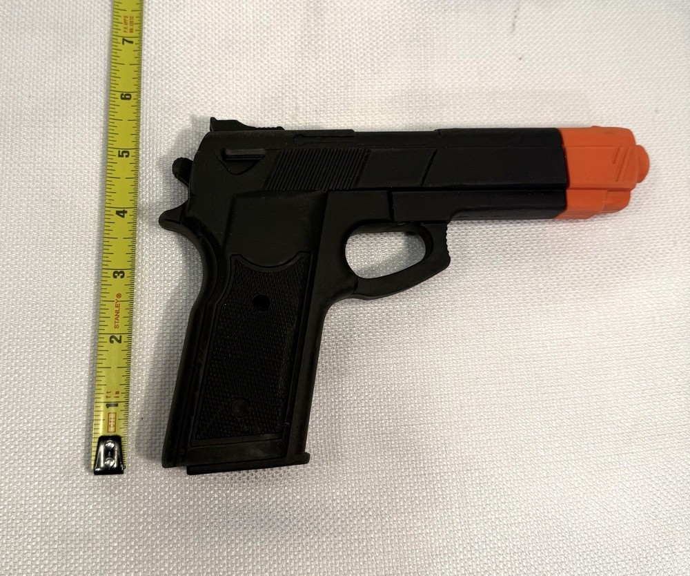 2 - Practice Training Pistols Polypropylene Rubber Black With Orange End Cap