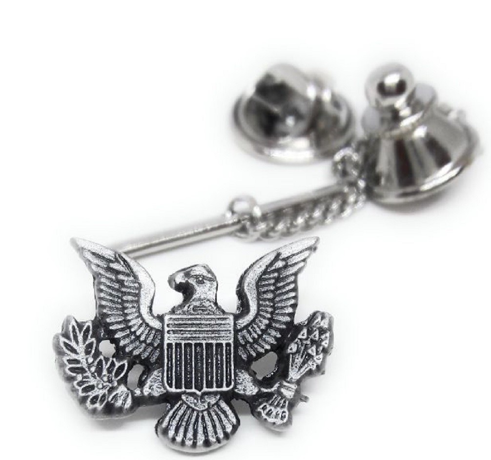 PEWTER  COAT OF ARMS SHIELD TIE TACK / LAPEL PIN MFG. DIRECT PRICING!!!