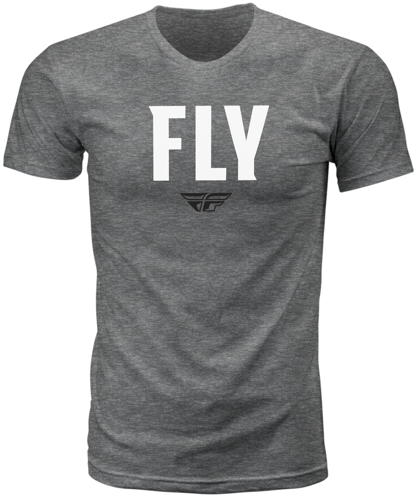 Fly Racing WFH Tee Lg Dark Grey Heather