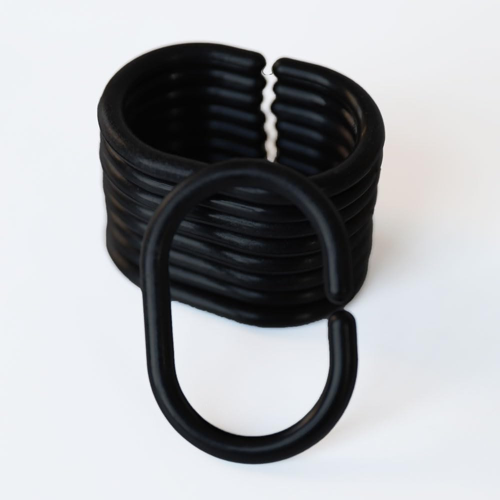 Plastic Shower Curtain Hooks C Shape Shower Curtain Rings for Bathroom Shower Ro
