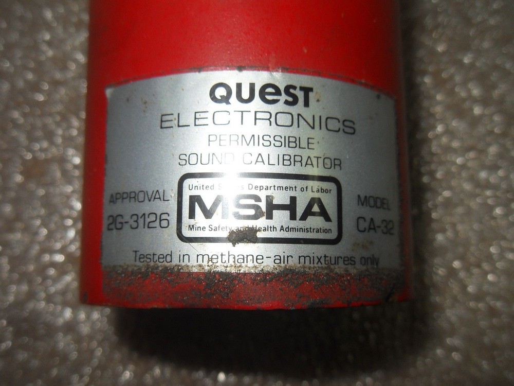 1 QUEST ELECTRONICS CA-32 PERMISSIBLE SOUND CALIBRATOR