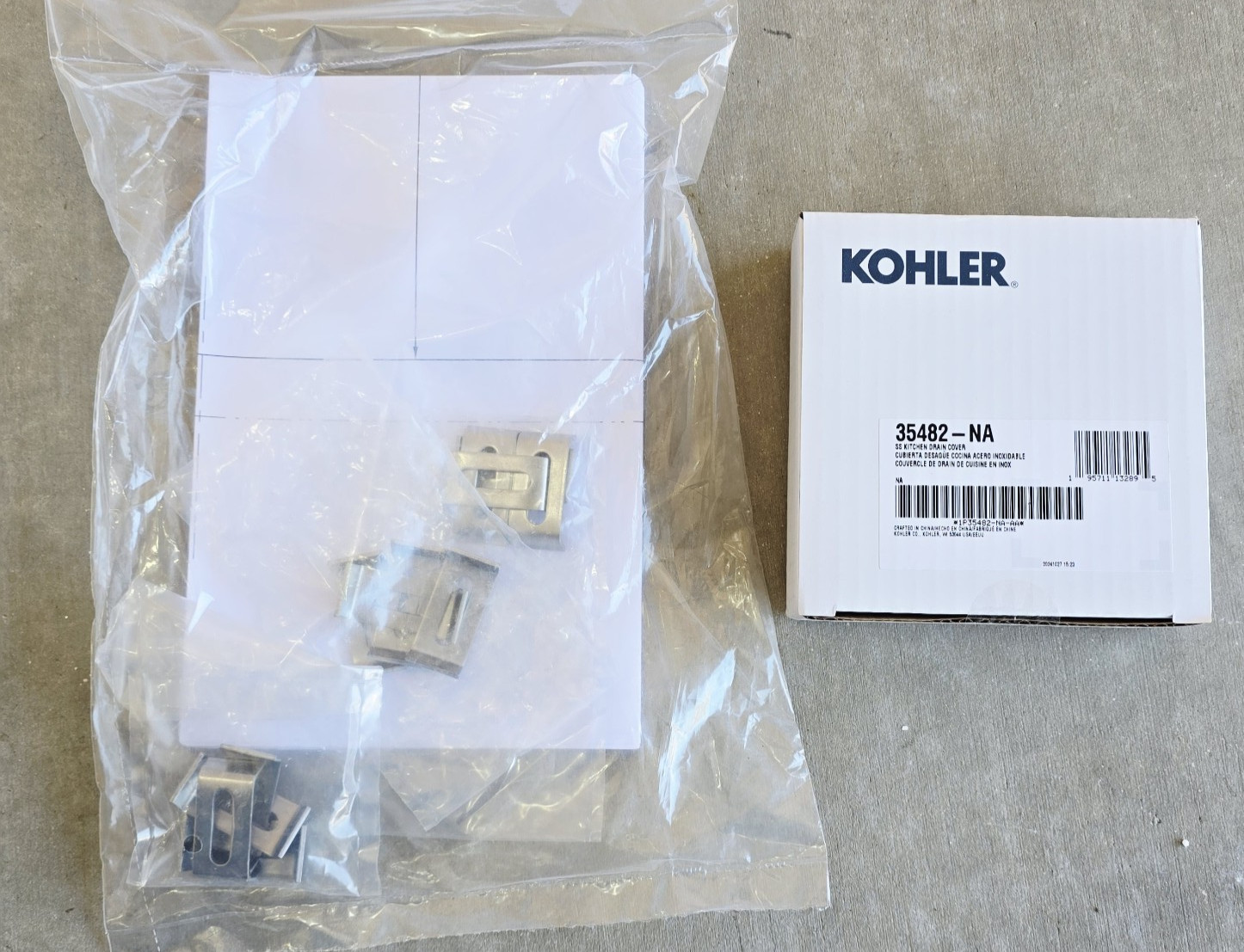 Kohler 33660-PC-NA Strive 29" Workstation Kitchen Sink, Stainless Steel*READ*