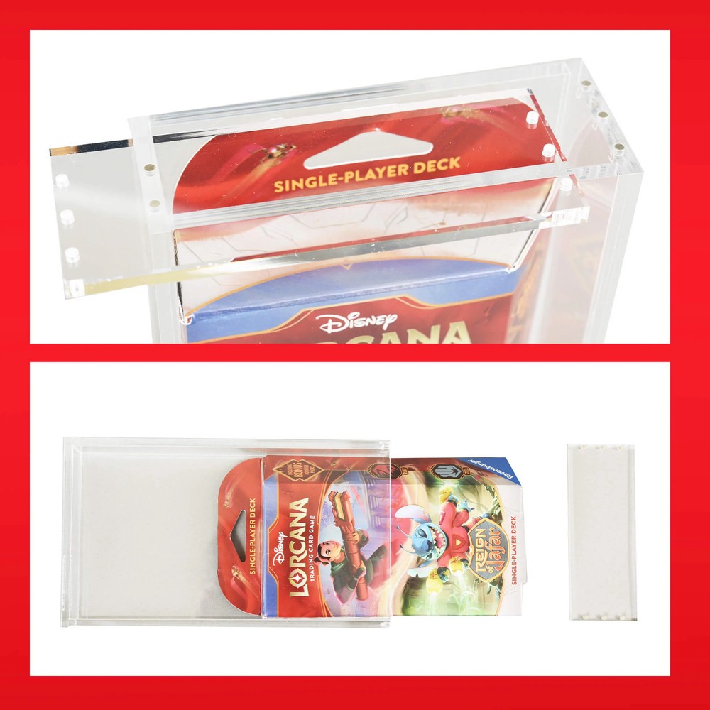 1x Acrylic Display Case for Lorcana Starter Deck Protective Box