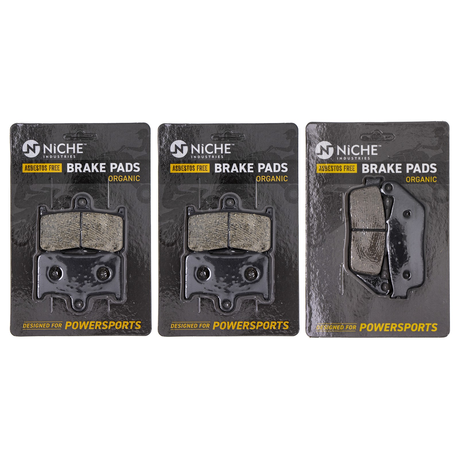 NICHE Brake Pad Set for Victory Cross Country Hammer Roads Front Rear Organic