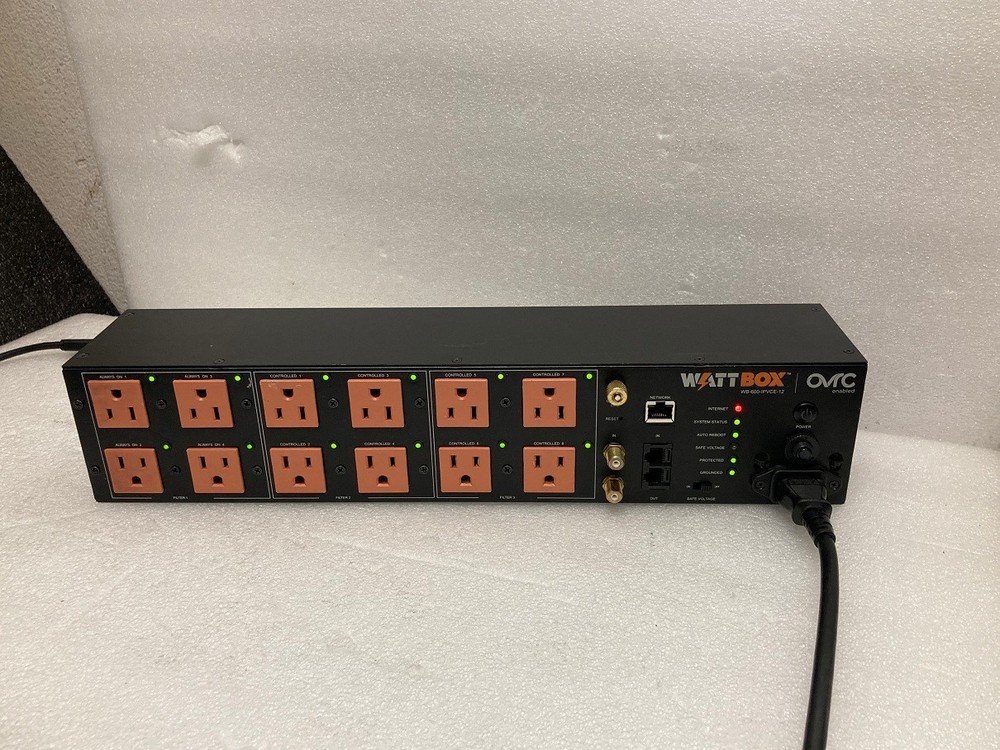 WattBox WB-600-IPVCE-12 IP Controllable Power Conditioner