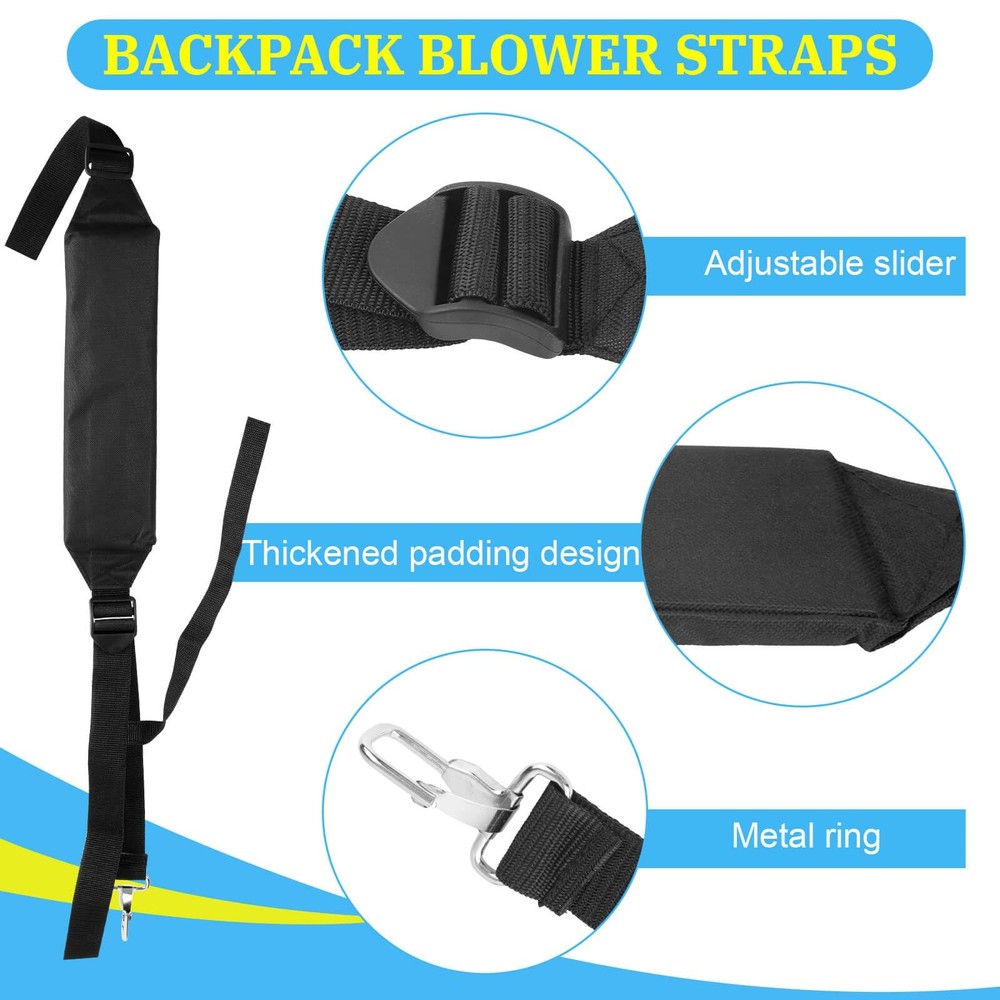 511758401 Backpack Blower Straps, 2 Pack Blower Shoulder Harness Replacement ...