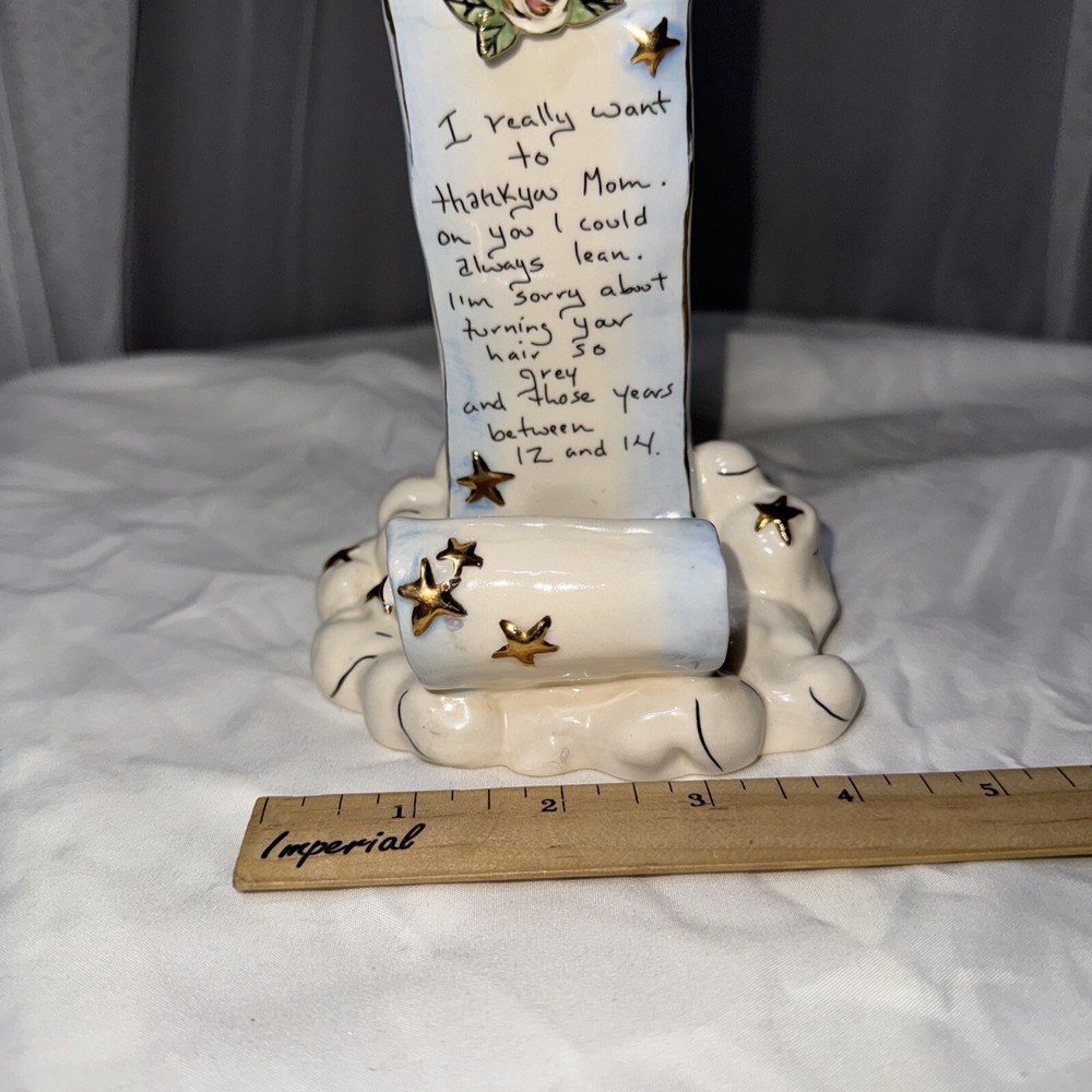 Blue Sky Angel Scroll Mom Tea Light 2005