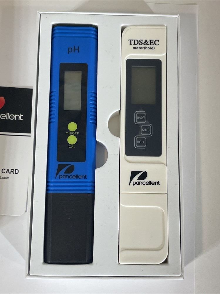 Pancellent Water Quality Test Meter pH + TDS&EC BLUE UPGRADED LED