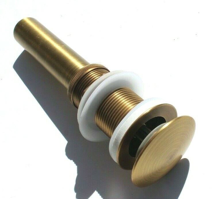 Brushed Bronze SOFT TOUCH POP-UP DRAIN FOR BATHROOM SINKS