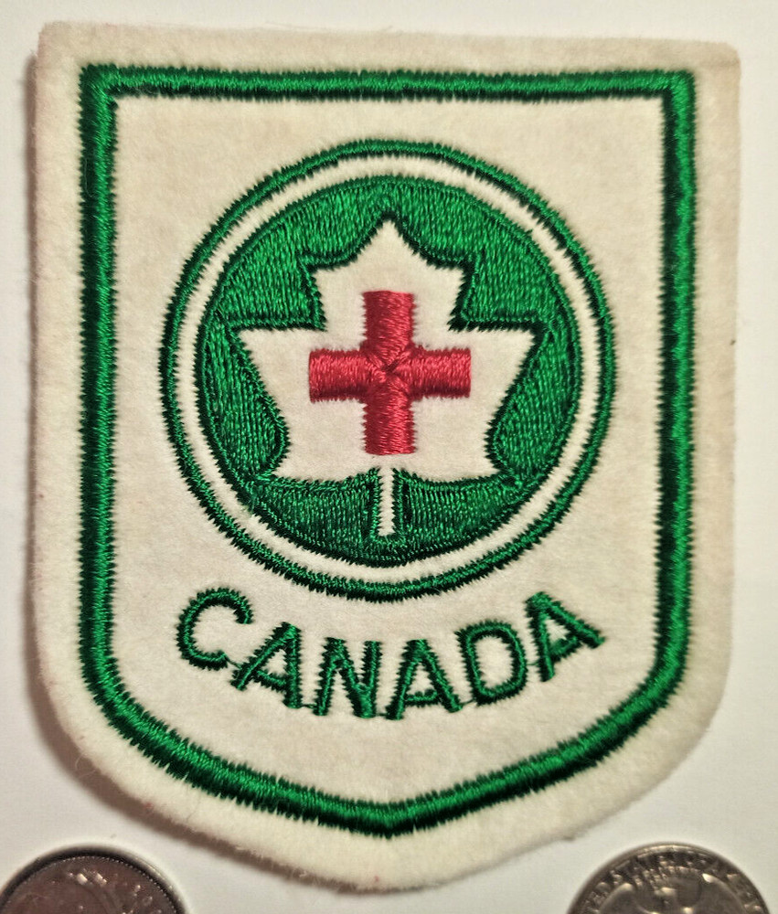 1970s Red Cross Canada Patch Badge Crest