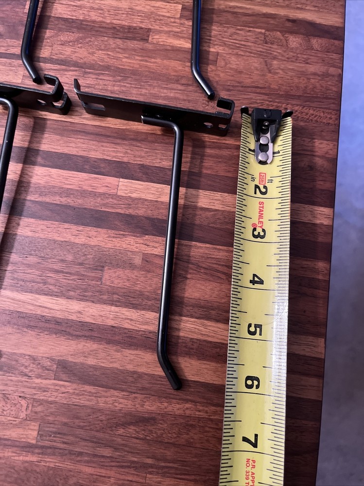 10 Gridwall 6” Hooks Black Hooks For Gridwall or Mini Grid Cube Displays EUC