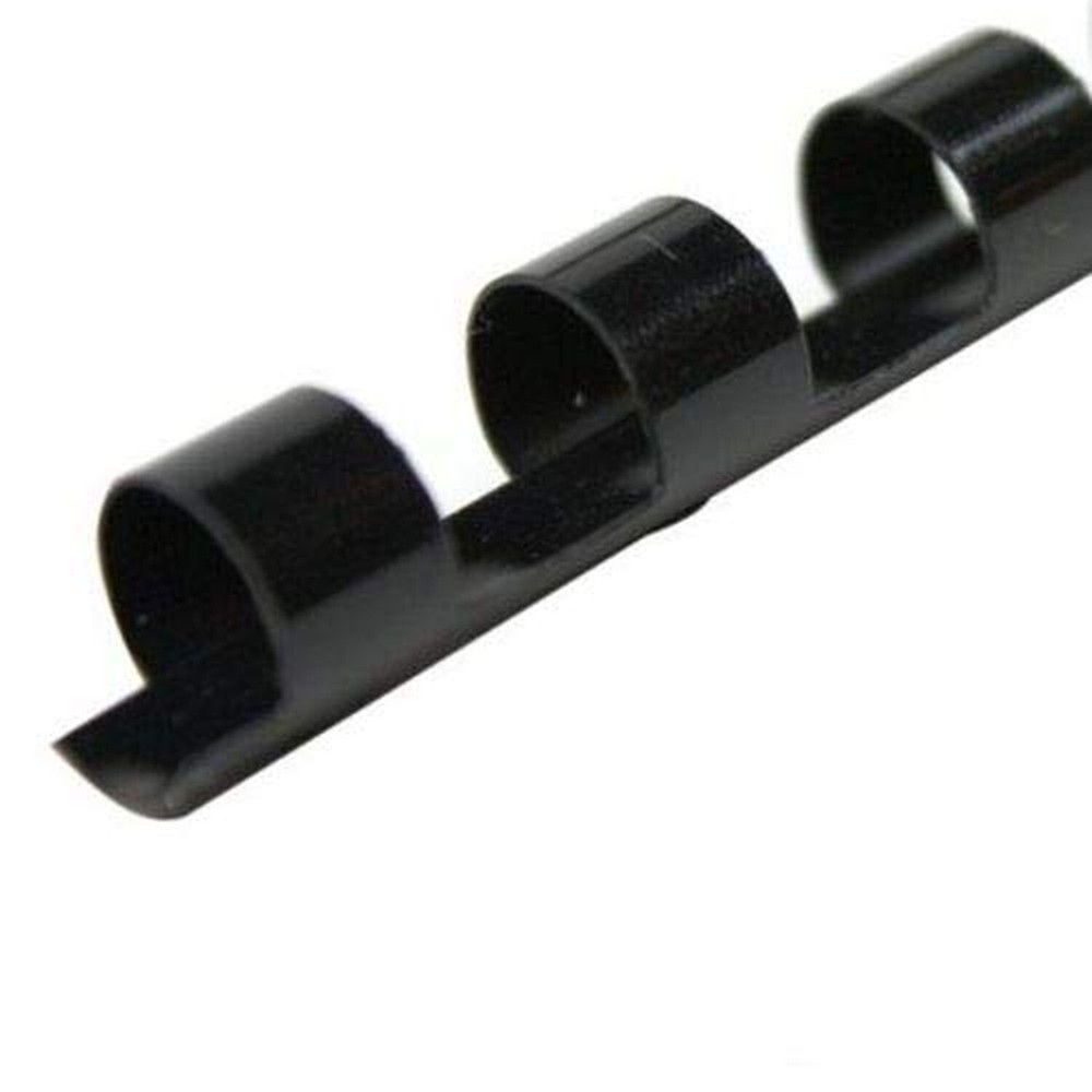 Plastic Comb Binding Spines, 5/16 Inch Diameter, Black, 40 Sheets, 100 Pack -...