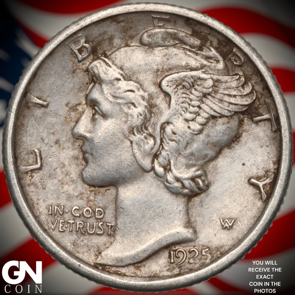 1925 S Mercury Dime A8998