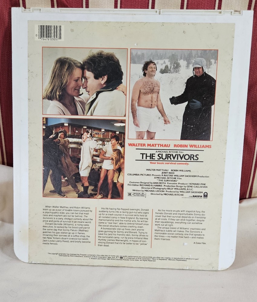 The Survivors Robin Williams Laser Disc