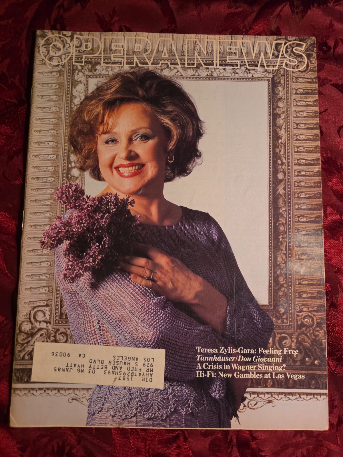 Rare METROPOLITAN OPERA NEWS Magazine March 3 1984 Teresa Zylis-Gara Tannhäuser