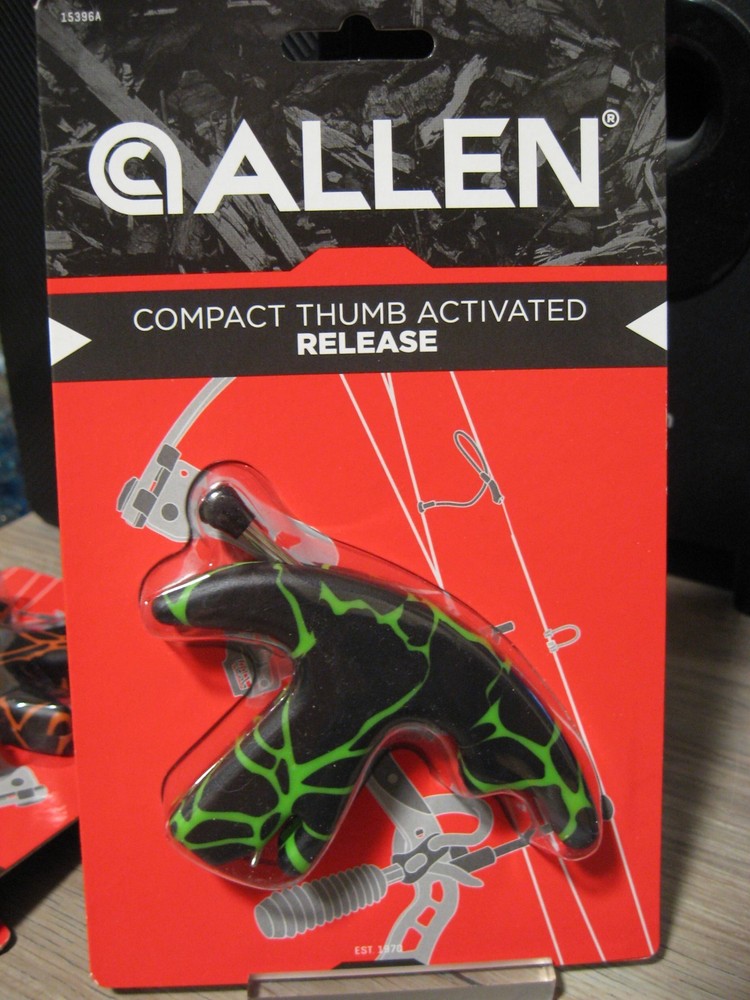 Allen Compact Thumb Release Hunting Bow String Arrow Trigger Release Green Camo