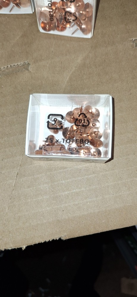 75 Rose Gold Thumb Tacks