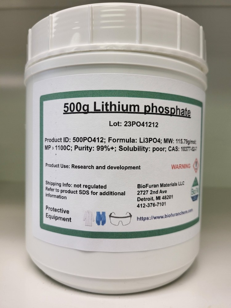 Lithium phosphate, CAS 10377-52-7