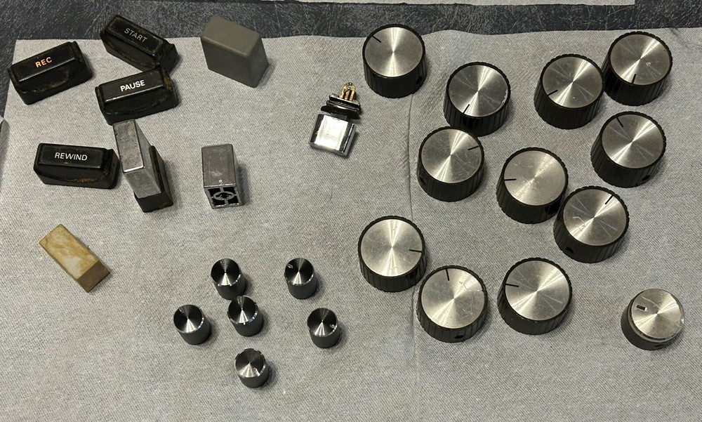 Vintage Radio and Stereo Knobs, Buttons, Knobs