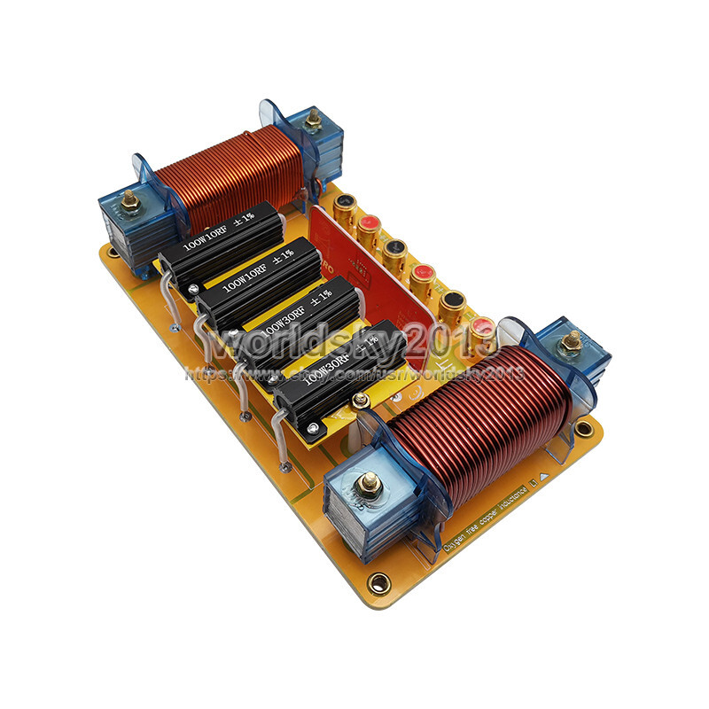 1x 2000W 2 Way 2 Unit High-Low Speaker Frequency Divider Filter Crossover Board