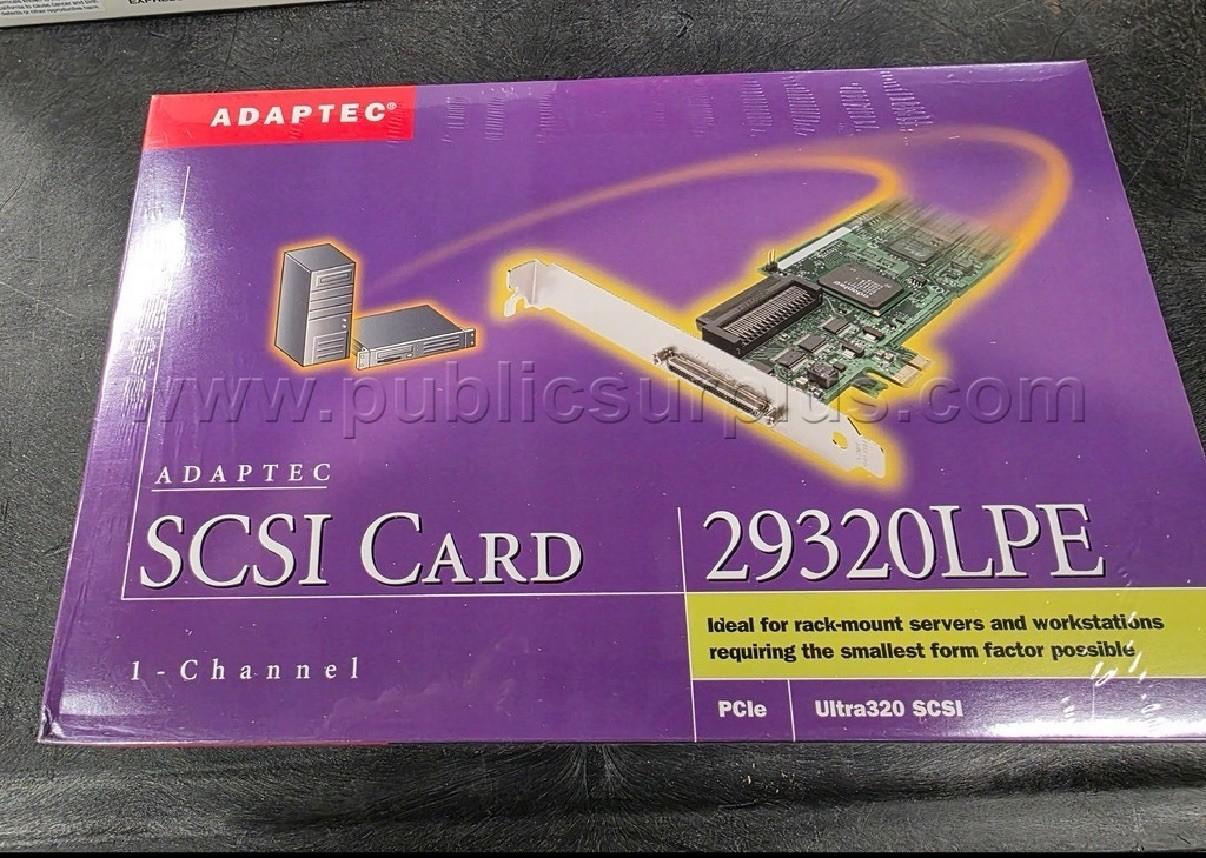 Adaptec ASC-29320LPE PCI-E Ultra320 SCSI Controller Card
