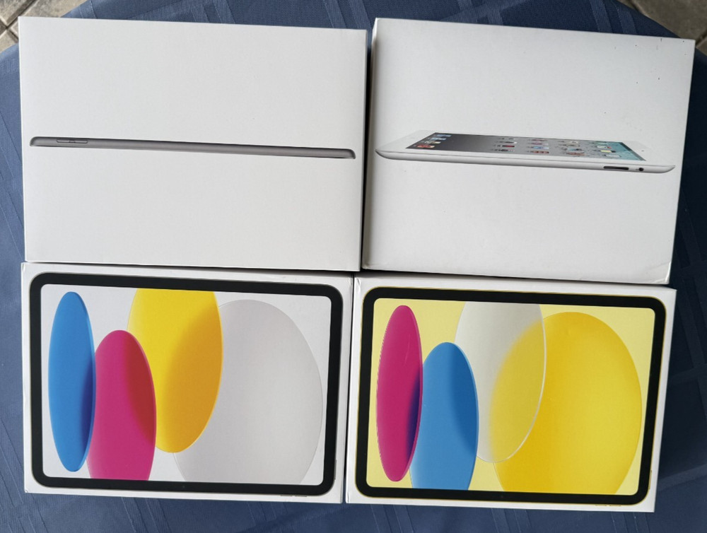 Lot of 4 Empty Apple iPad Boxes
