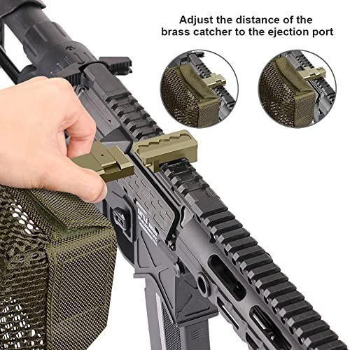Heat Resistant Brass Catcher for AR - Thick Nylon Shell Net, Quick Release, 100+