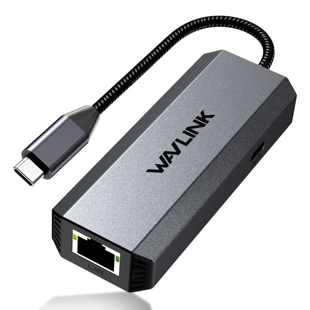 2.5G/5G 95W PD USB-C Ethernet Adapter 10/100/1000Mbps iPhone 17/Mac/Win/Linux