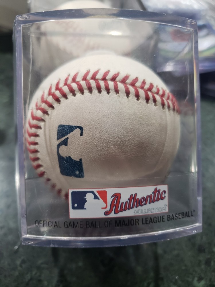 Liam Spence Signed Rawlings Baseball Savannah Firefighters With Case