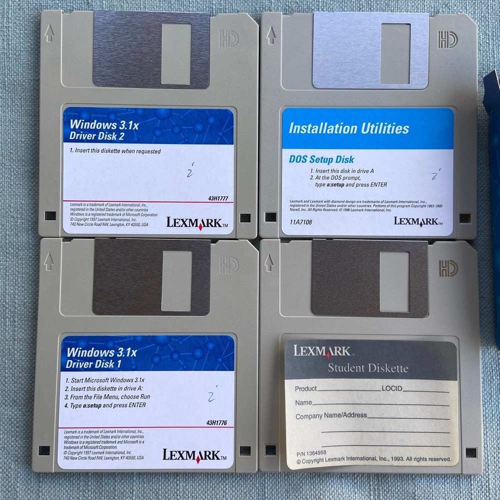 Computer Software Drivers Printer Epson Lexmark HP ScanJet IIe 5700 Stylus 1500