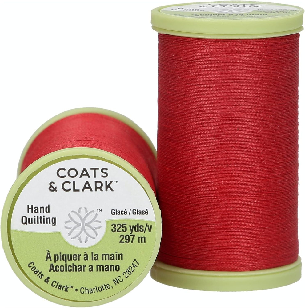 Dual Duty plus Hand Quilting Thread, 325-Yard, Red