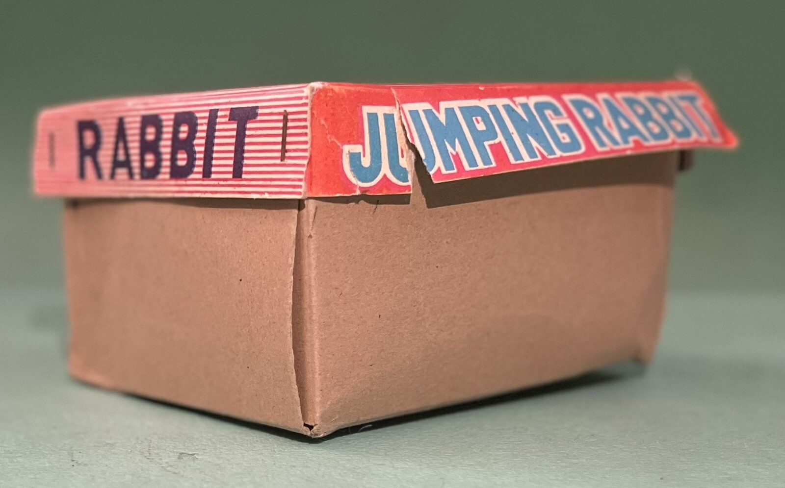 Vtg 1950's Jumping Rabbit Wind Up Toy, Made in Japan by TTT with Box, Works