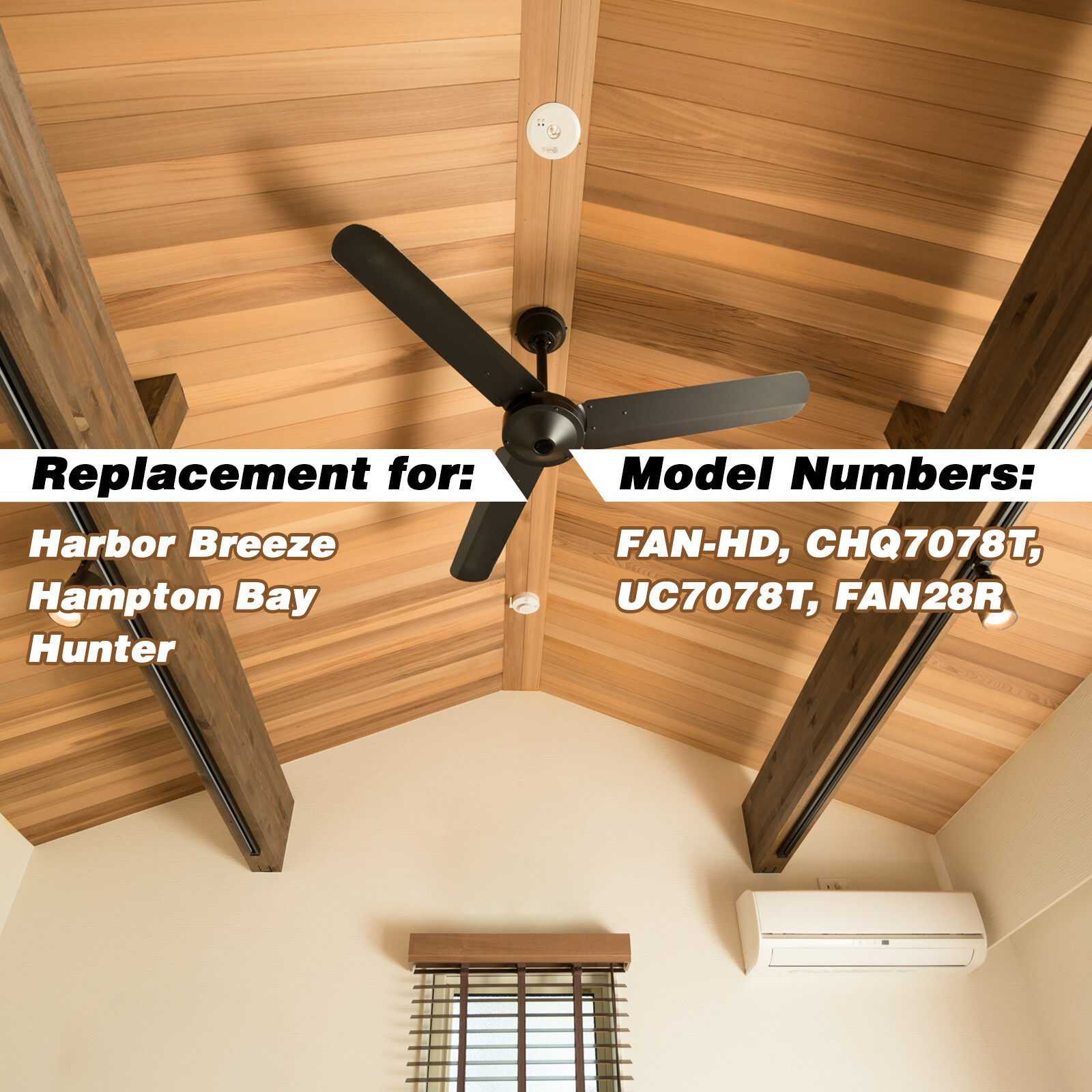 FAN-HD Ceiling Fan Remote Control Replacement for Harbor Breeze Hampton Bay