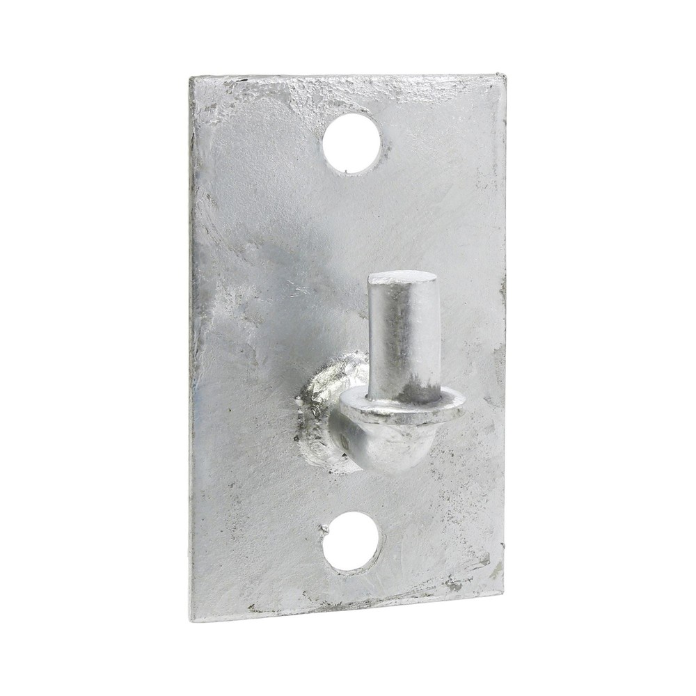 Chain Link Heavy-Duty Wall Mount Male Gate Hinge - Gate Post Hinge