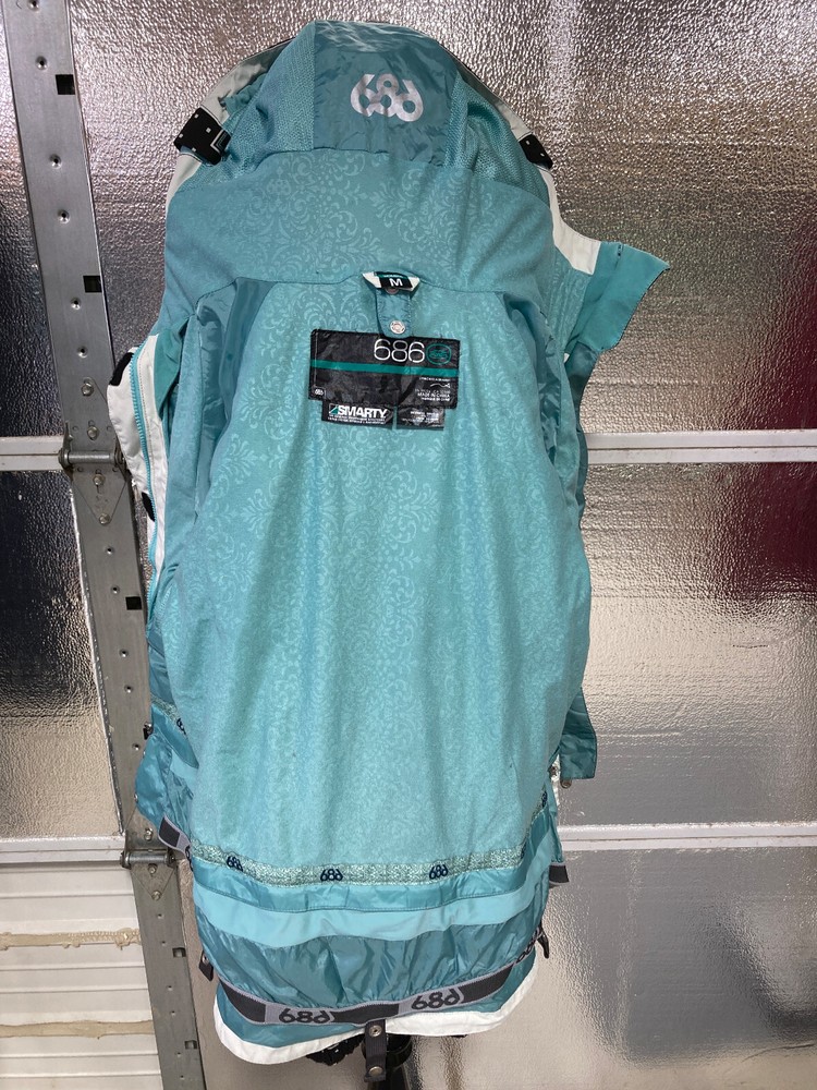686 Snowboard Jacket - Womens Medium - Ski Snow Winter - Smarty - Black