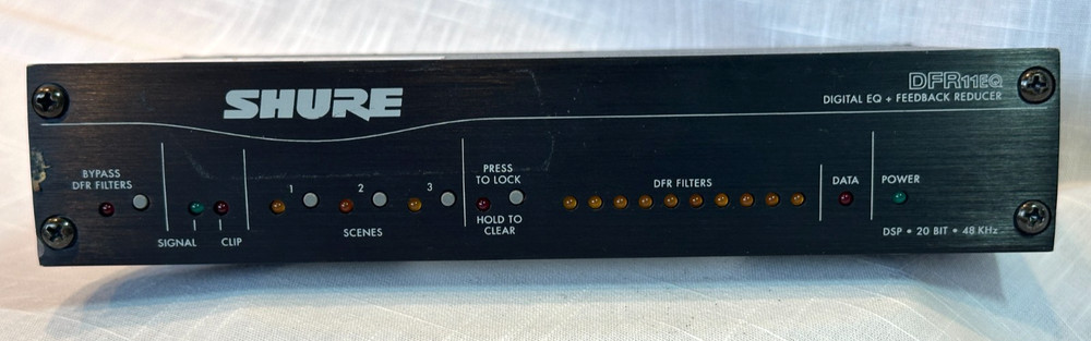 Shure DFR11EQ V5 Digital EQ + Feedback Reducer. Tested, see below