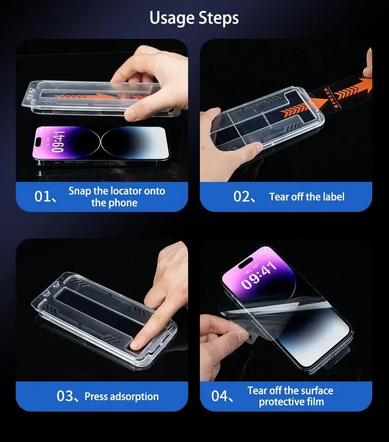 Iphone 17 16 15 Pro Max Plus Air Screen Protector Self Install No Dust Or Bubble