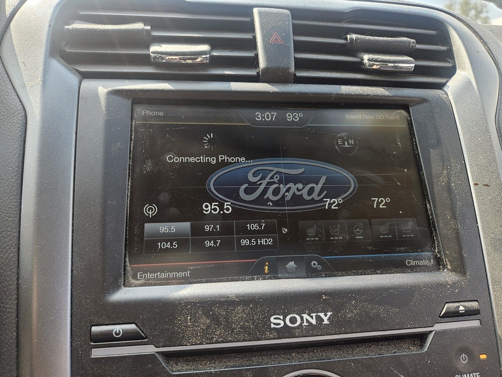 2013-2016 Ford Fusion 8" driver display touchscreen OEM# DS7T18B955FB