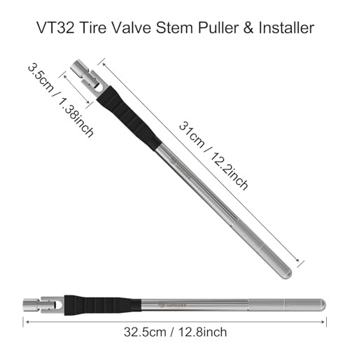 Tire Valve Stem Puller, Installer with Rubber Boot, Tire Valve Stem VT32