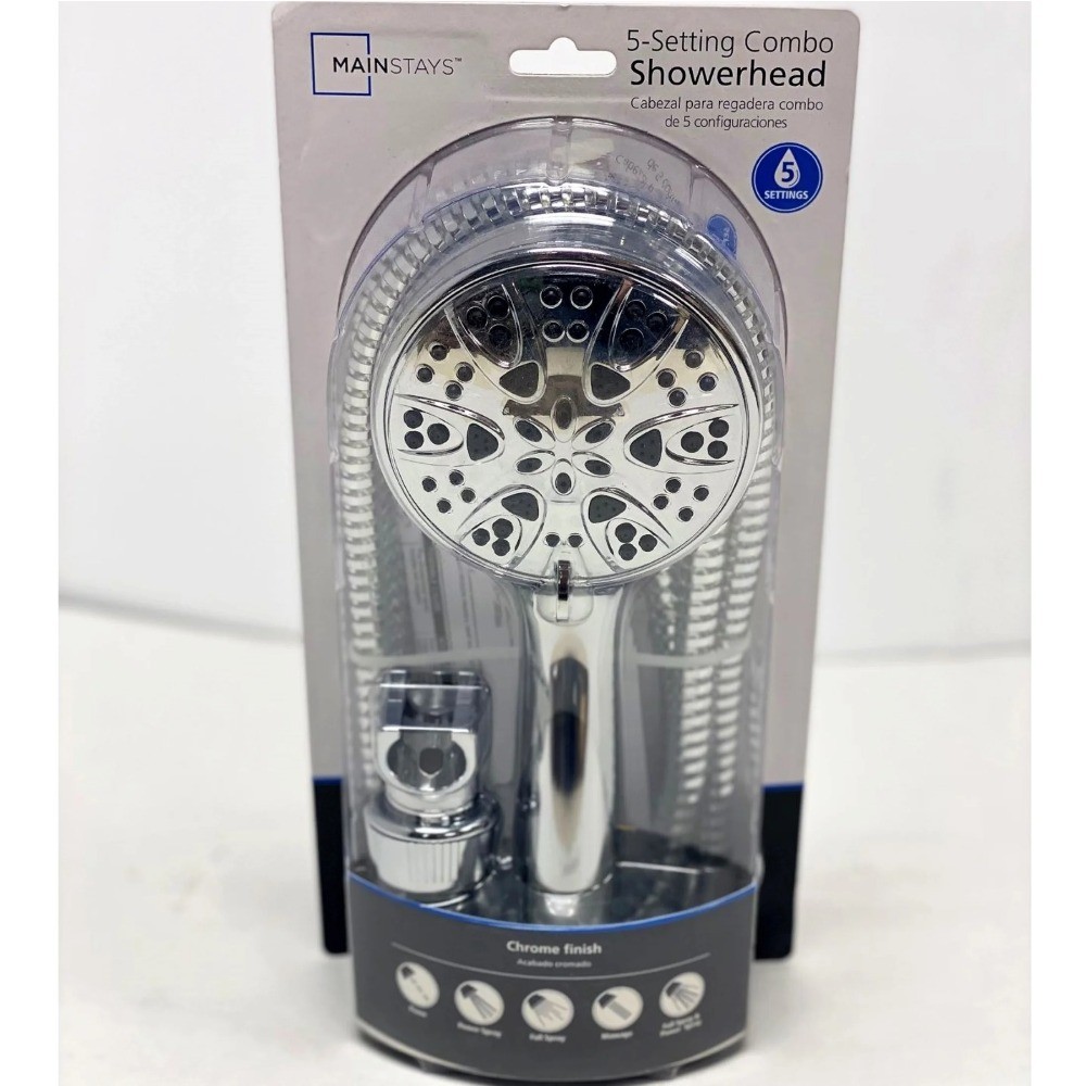 5-Setting Hand Held Shower Head, Chrome