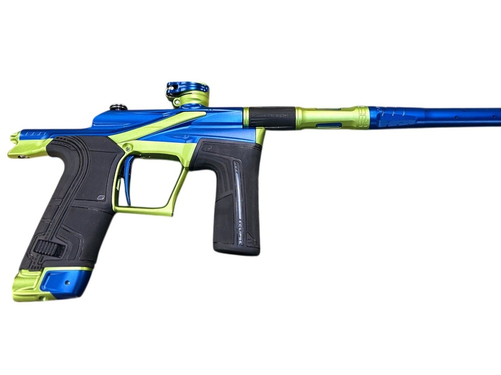 Used Planet Eclipse LV2 Paintball Marker w/ Case - Blue/Green