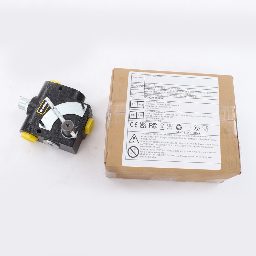 Hydraulic Adjustable Flow Control Valve Directional Acting Valve 0-30GPM 3000PSI