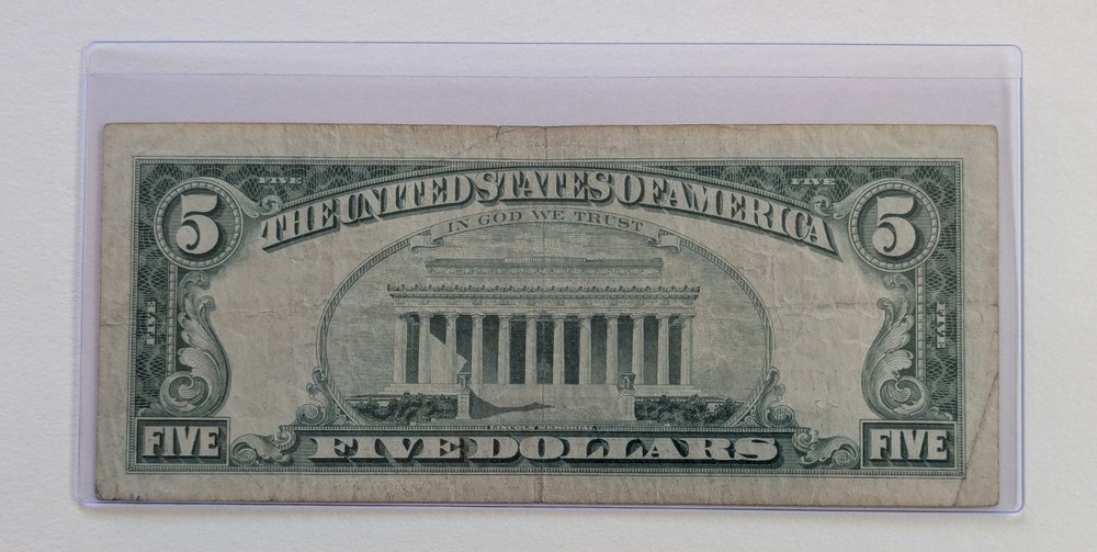 US Five Dollars, 1963, $5 Red Seal