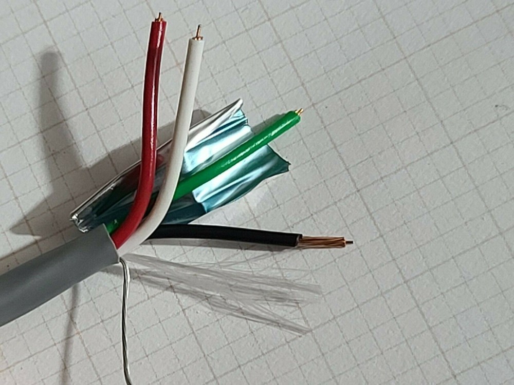 Advanced Digital 11804RSD 18/4C Shielded Riser Security/Alarm Cable Gray /100ft