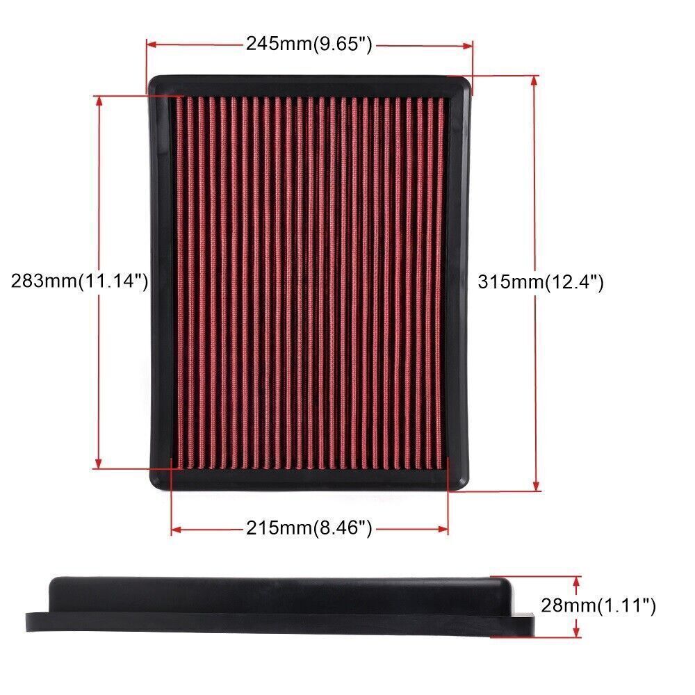 33-2129 For 1999-2018 Silverado Sierra 1500 5.3L Drop In Engine Air Filter